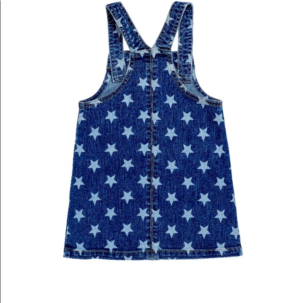 Girls Blue Jean Star Dress - Picture 2 of 2
